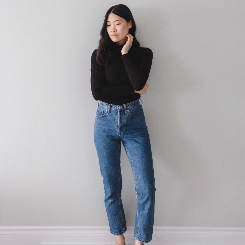 Everlane 90s Cheeky Ankle Crop Jeans - Medium Blue